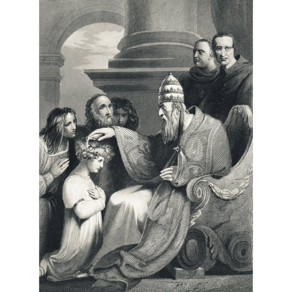Prince Alfred Later Alfred The Great Before Pope Leo Iv From The National And Domestic History Of England By William Aub