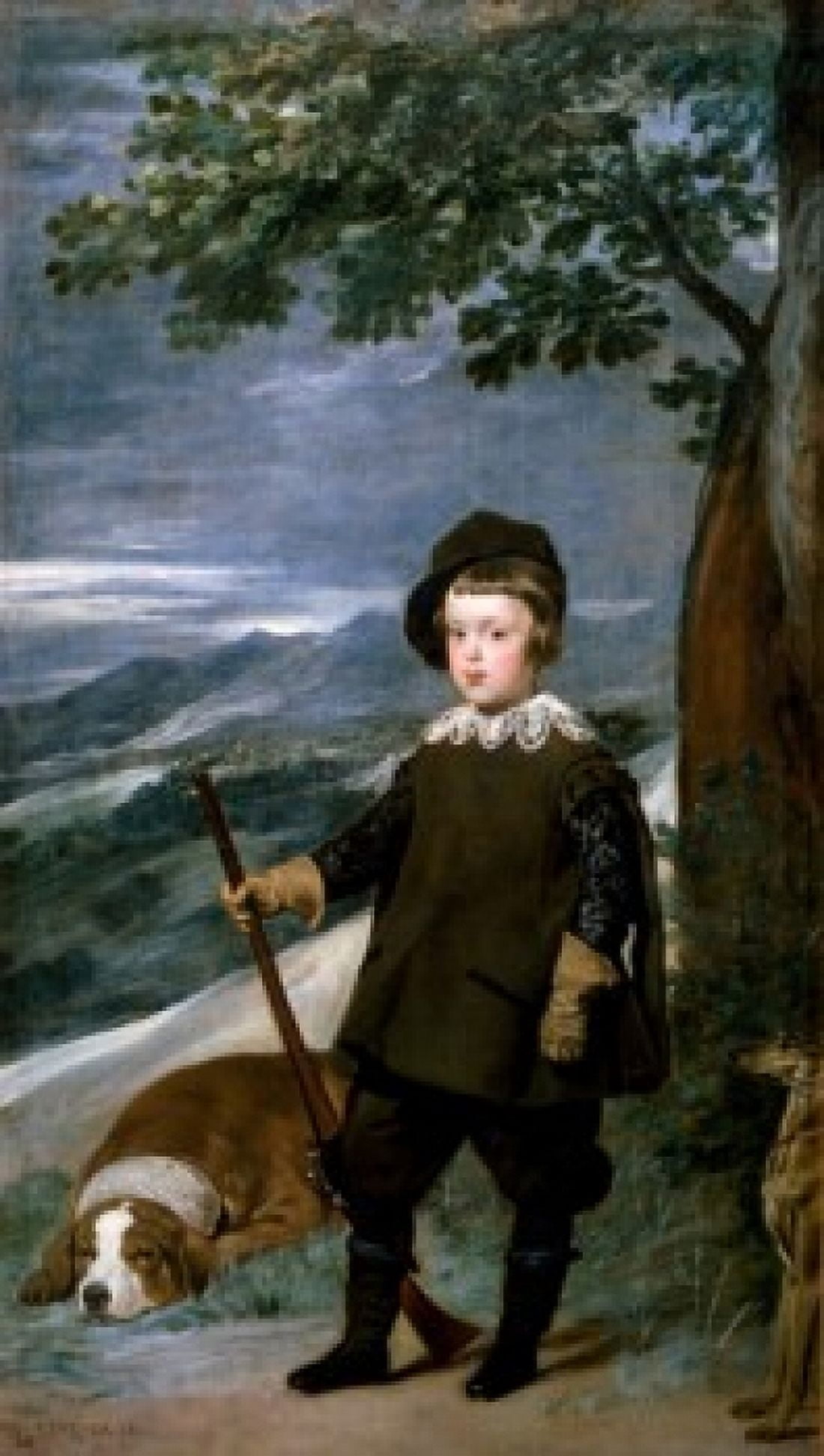 Prince Carlos Balthasar as Hunter by Diego Velazquez (1599-1660) Spain Madrid Museo del Prado Canvas Art - Diego Velazquez (24 x 36)