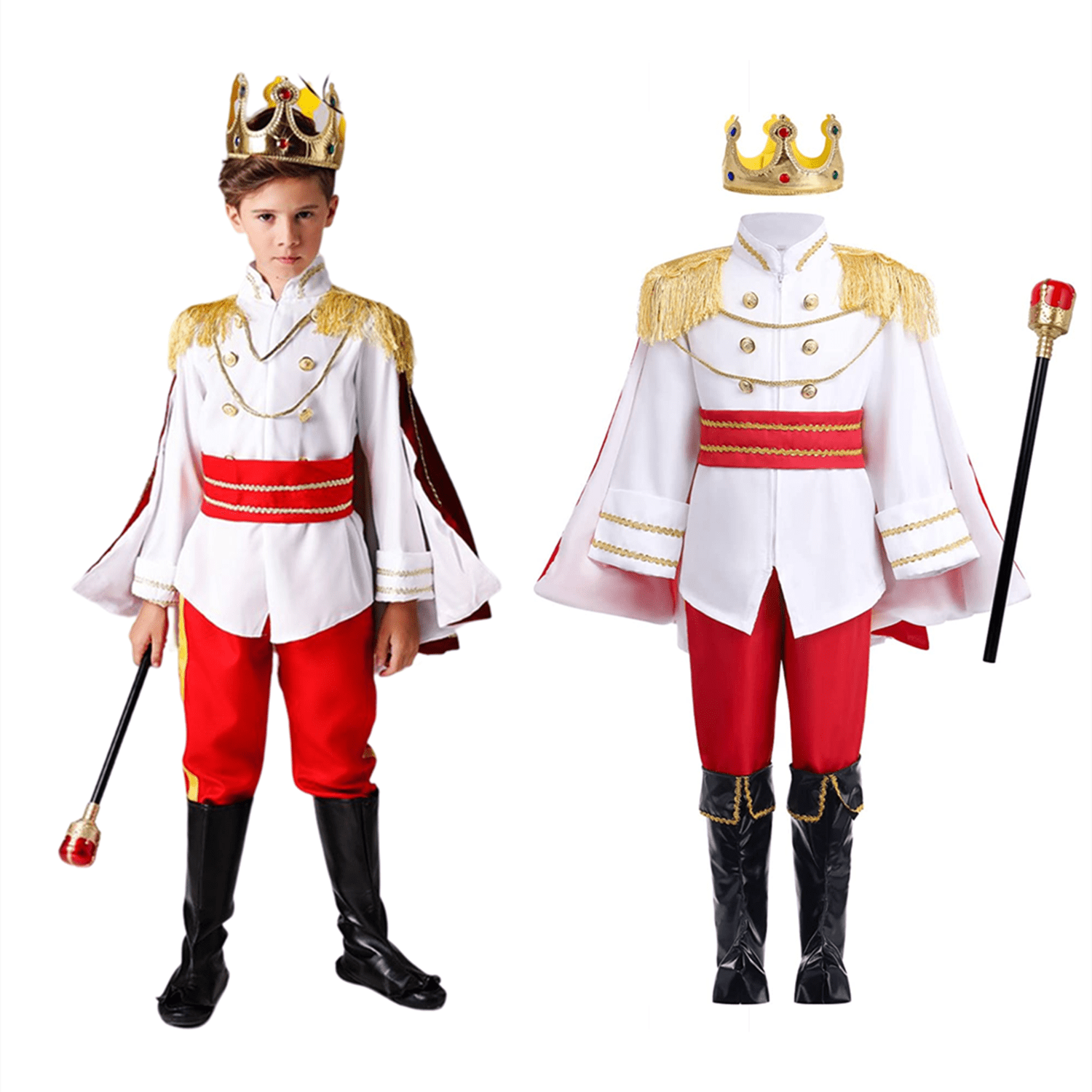 Prince Charming Costume Boys King Costume Medieval Royal Prince