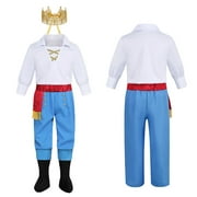 Prince Charming Costume Kids Boys Halloween Carnival Dress Up Fancy Cosplay Suits