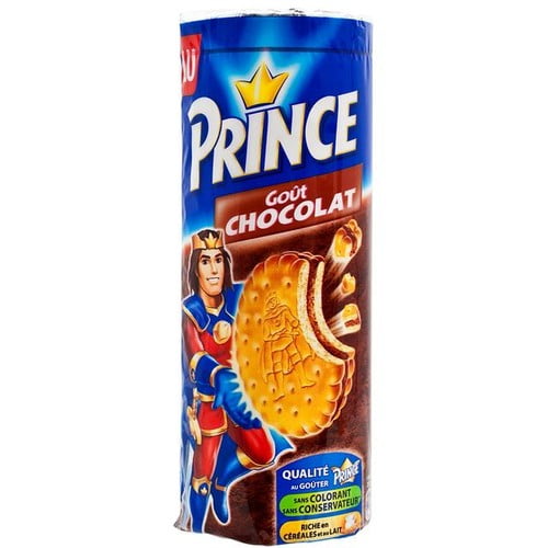 Prince Chocolate Biscuits 300g, British Import (Pack of 2)