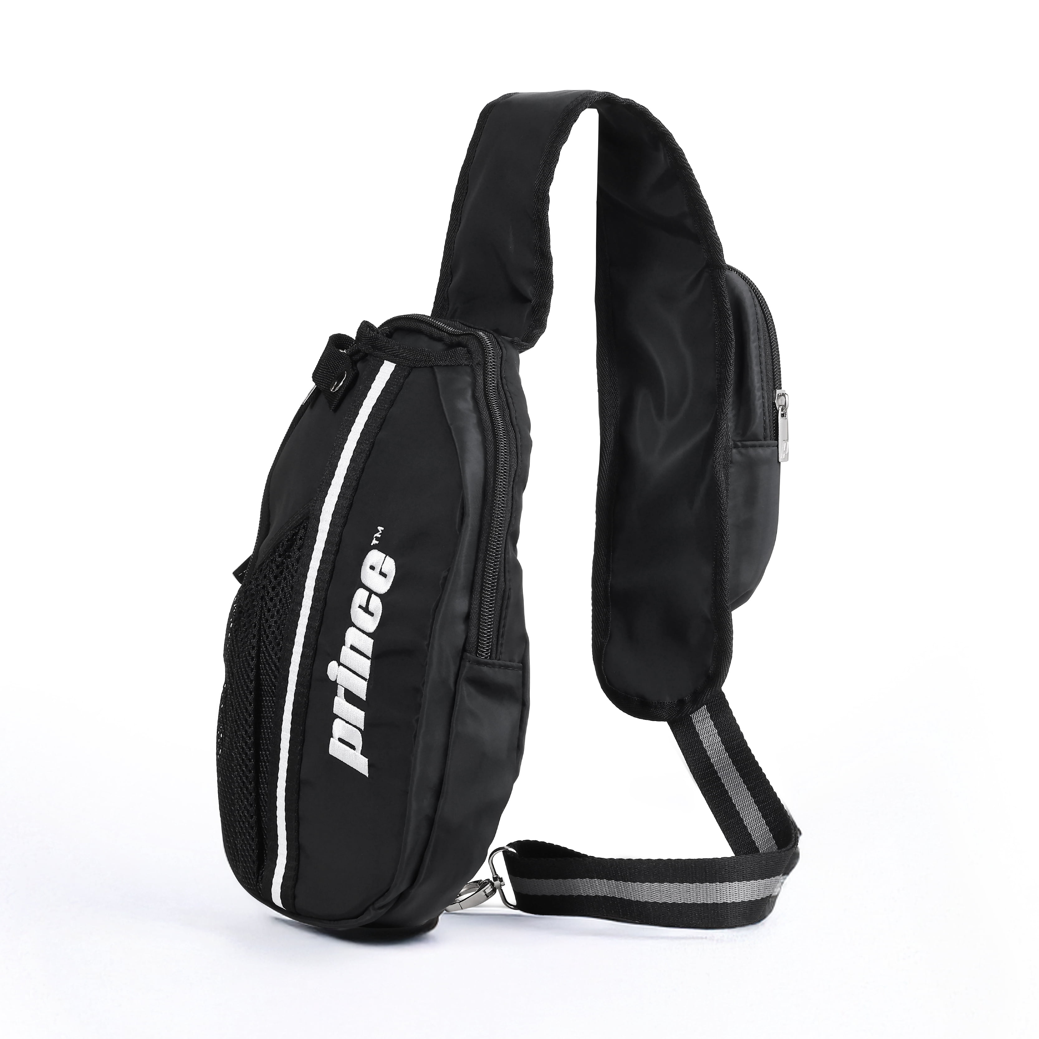 Prince Cross Body Paddle Bag, Black– Lightweight Sling Pickle ball & Paddle Sports Bag