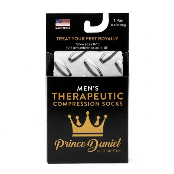 Prince Daniel Men s Therapeutic Compression Sock Metal 8 15 mmHg Mild