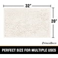 thumbnail image 1 of Prince Deco Bathroom Rugs Bath Mats for Bathroom Non Slip Chenille Bathroom Runner Rug Extra Soft and Absorbent Shaggy Rugs Washable Dry Fast Plush Area Carpet Mats for Bath Room, 1 of 4