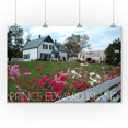 thumbnail image 1 of Prince Edward Island, Canada - Green Gables House & Gardens - Lantern Press Photography (36x54 Giclee Gallery Print, Wall Decor Travel Poster), 1 of 3