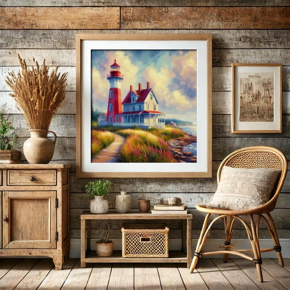Prince Edward Island Lighthouse Coastal Unframed Paper Print