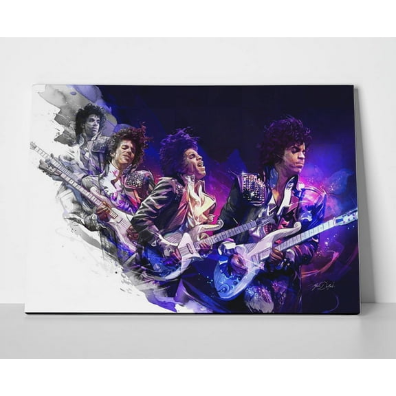 Prince Guitar Artwork Poster or Wrapped Canvas
