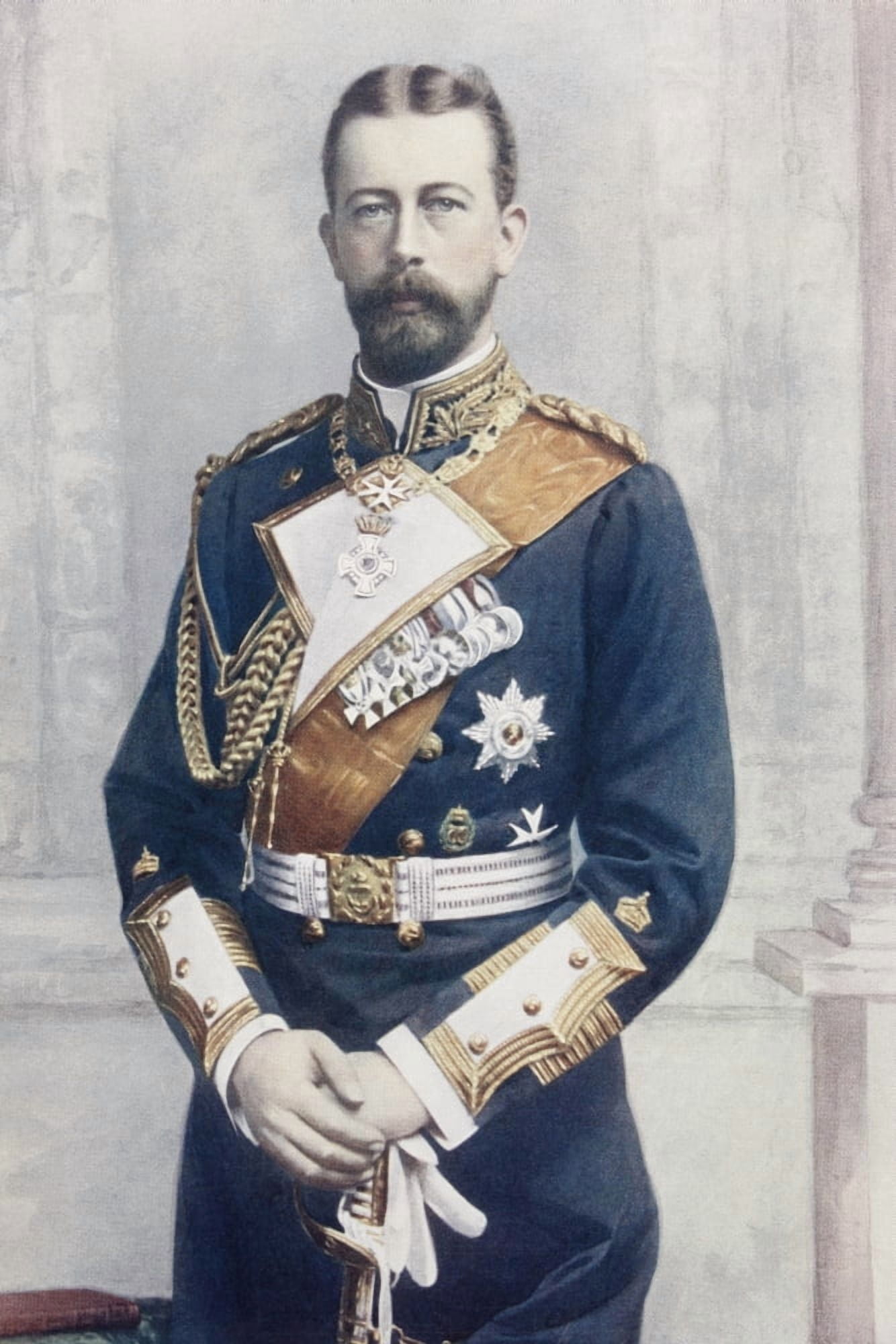 Prince Heinrich Of Prussia Born Albert Wilhelm Heinrich 1862 To 1929 Also Known As Henry Younger Brother Of Emperor Wilhelm Ii Of Germany Canvas Art - Ken Welsh Design Pics (24 x 36)