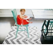 Prince Lionheart Chevron Grey Cotton Doormat, Non-Slip