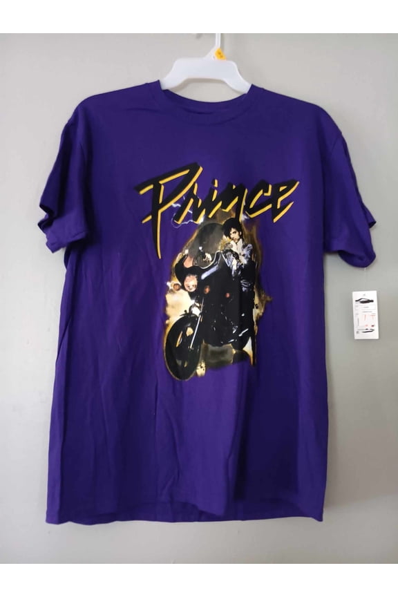 Prince Men's Motorcycle Purple Rain Tee L
