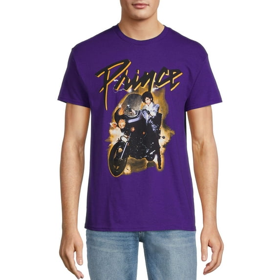 Prince Men's Motorcycle Purple Rain Tee