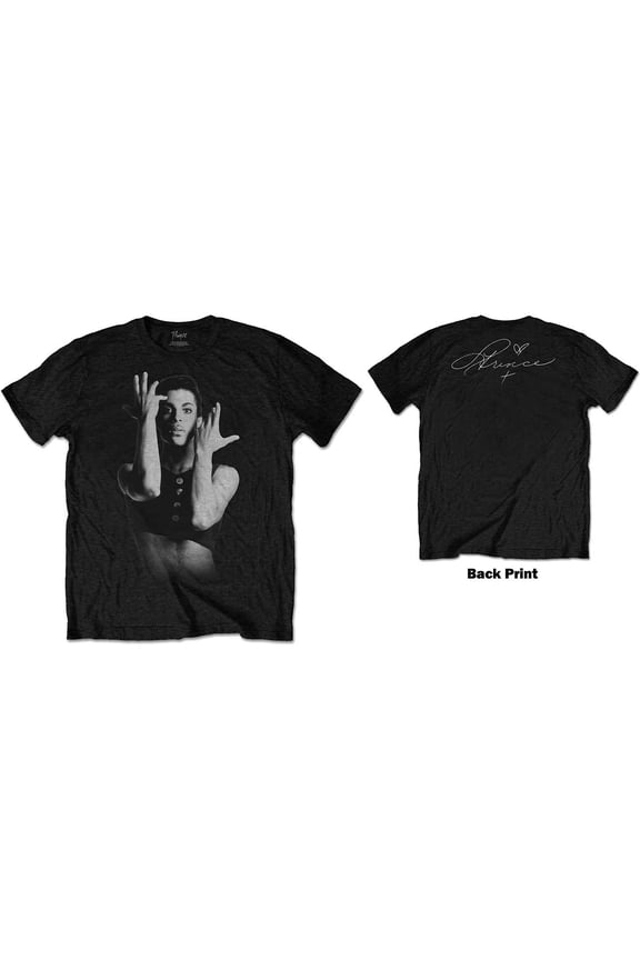 Prince Men's Parade Signature (Back Print) Slim Fit T-shirt X-Large Black