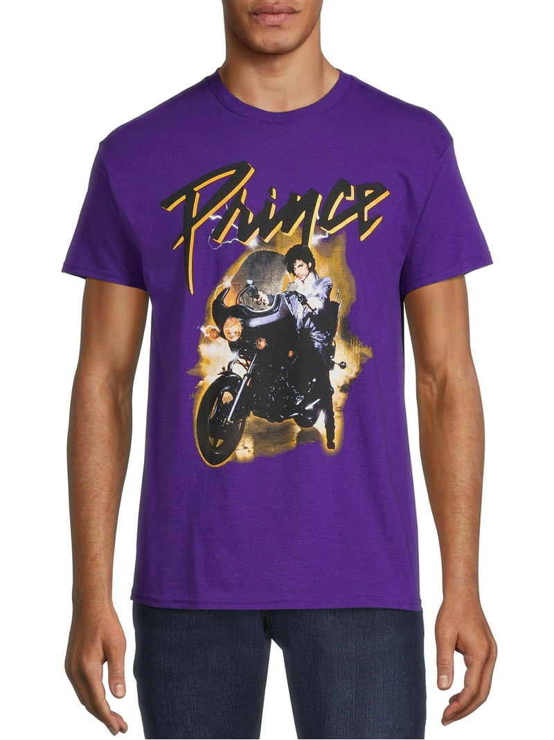 Prince men's Purple Rain Graphic Tee - Fit Short Sleeve Shirt
