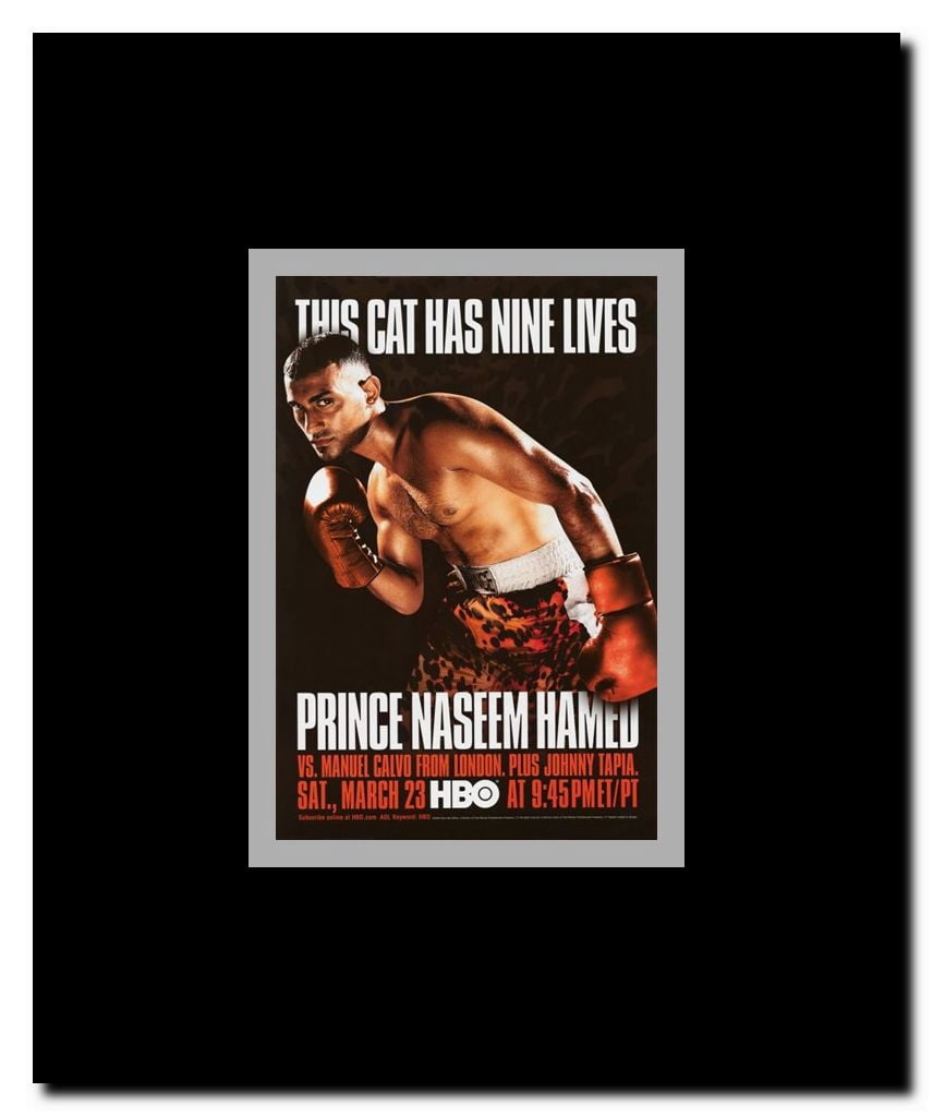 Prince Naseem Hamed vs Manuel Calvo Framed Movie Poster