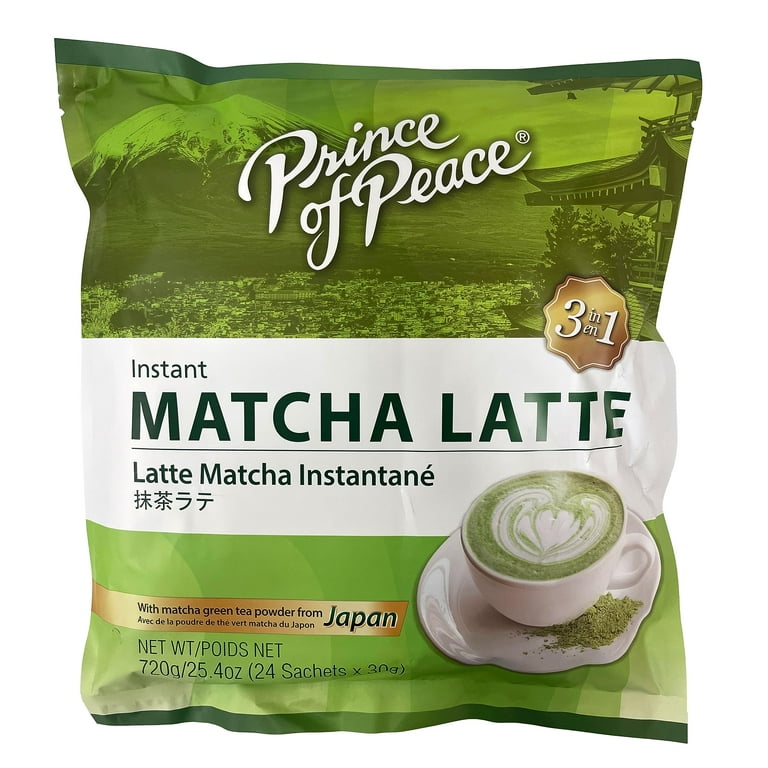 Prince Of Peace 3 In 1 Matcha Latte Instant Beverage, 24 Sachets