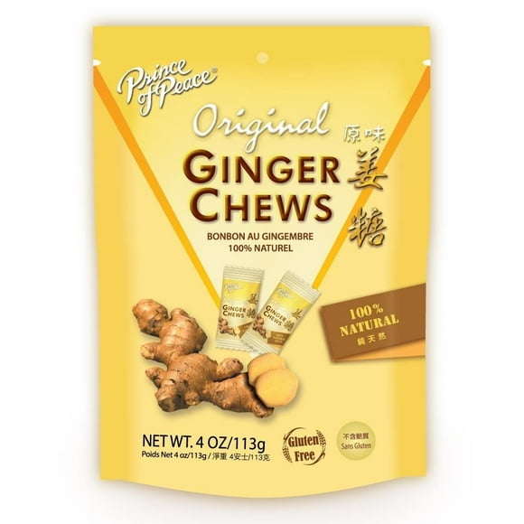 Prince Of Peace Ginger Candy Chews Original Flavored