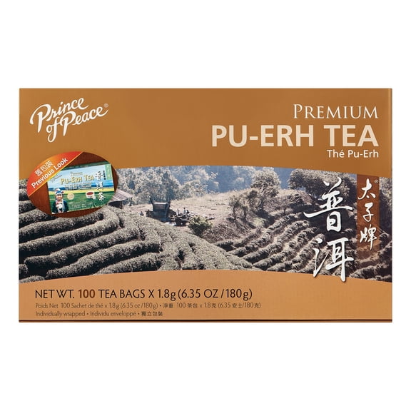 Prince Of Peace Tea Premium Pu-erh Tea, 100 teabags