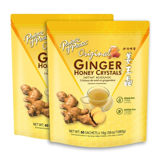 Prince of Peace Instant Ginger Honey Crystals, 60 Sachets - pack of 2 ...