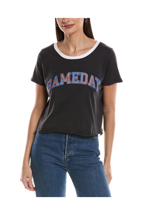 Prince Peter womens Gameday Florida Oversized Crop T-Shirt, xs, Black
