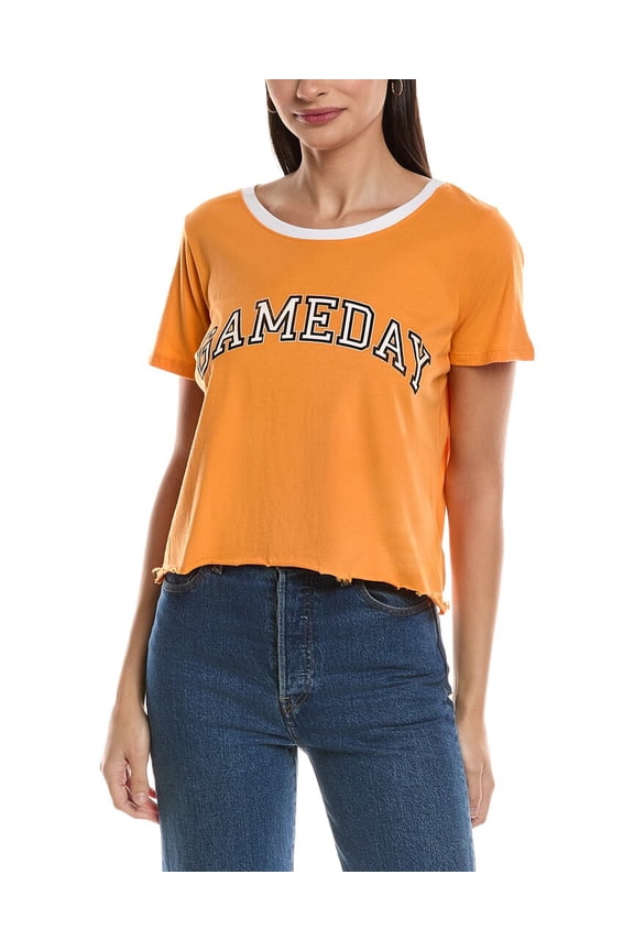 Prince Peter womens Gameday Tennessee Oversized Crop T-Shirt, s, Orange
