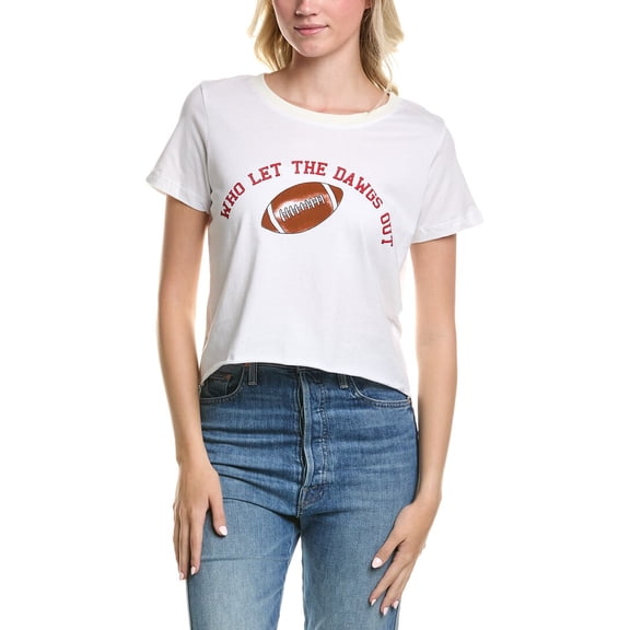 Prince Peter womens  Graphic Boyfriend Crop T-Shirt, XL, White