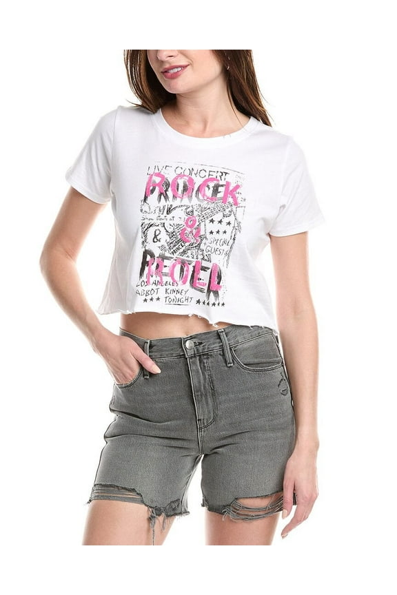 Prince Peter womens Rock N Roll T-Shirt, XL, White