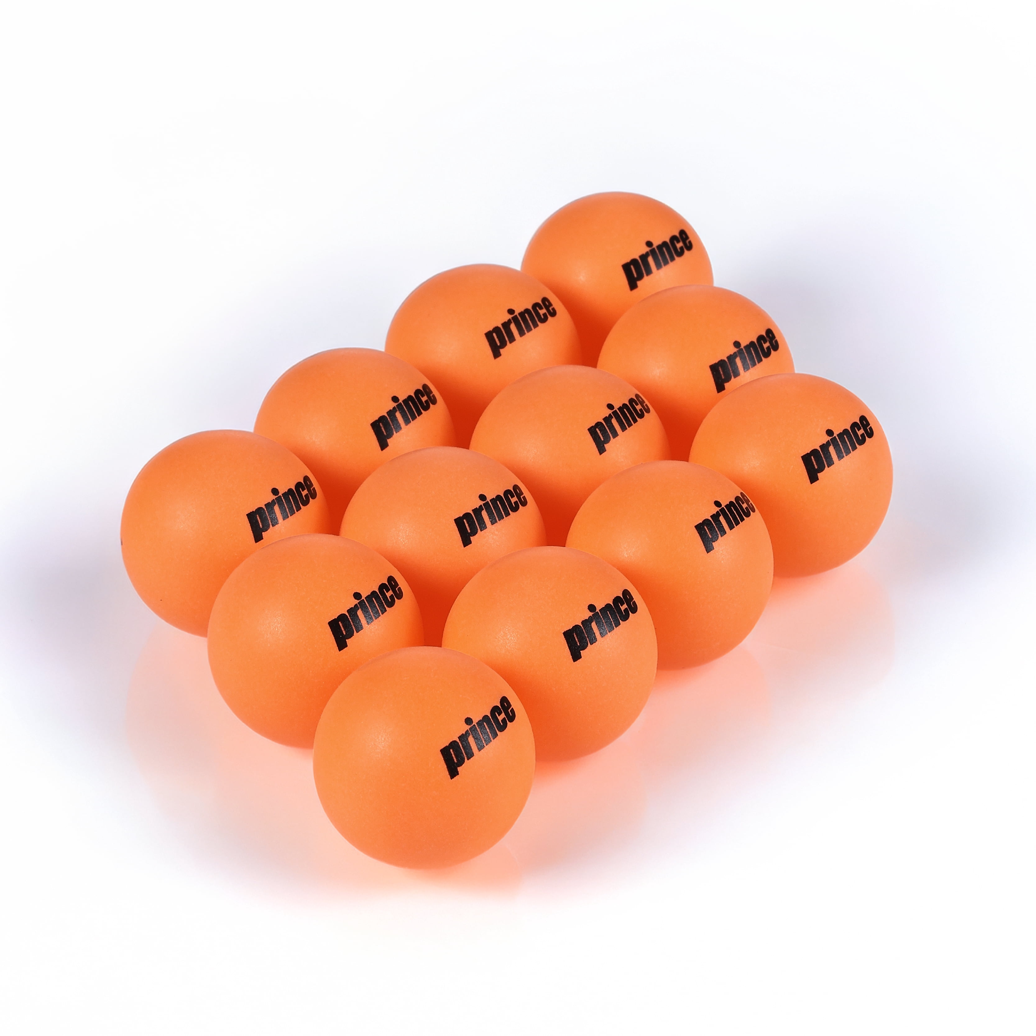 Prince Ping Pong Balls 12 Pack, Orange Table Tennis Balls, Durable Practice Balls for Training, Recreational Play, Indoor Games, Clubs & Game Rooms
