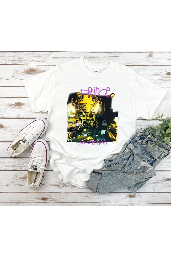Prince Sign O The Times Album Official Band Merch T-Shirt, for unisex up to 5XL