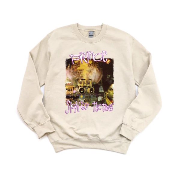 Prince Sign O The Times Two Side Vintage Retro Funk Pop Music Album Art SweatShirt Unisex, up to 5XL