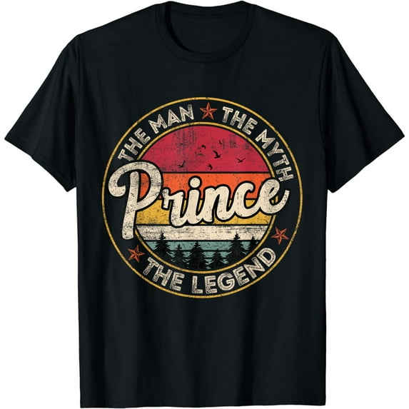 Prince The Man The Myth The Legend Personalized Name T-Shirt