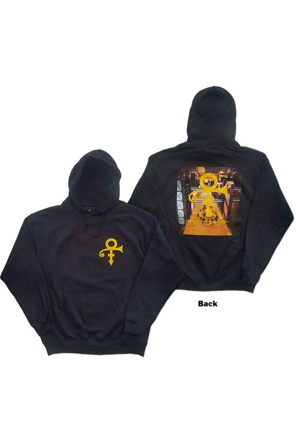 Prince Unisex Pullover Hoodie Sweatshirt Love Symbol (Back Print) (Medium)