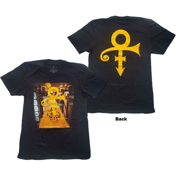 Prince Unisex T-Shirt Love Symbol (Back Print) (Medium)
