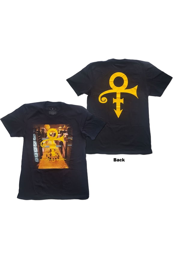 Prince Unisex T-Shirt Love Symbol (Back Print) (Medium)