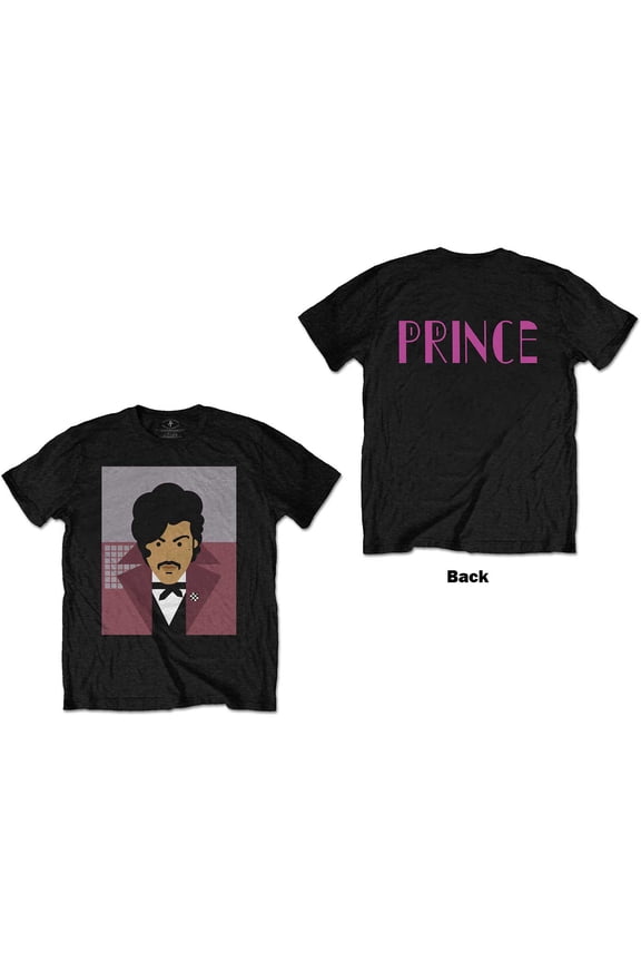 Prince Unisex T-Shirt Many Faces (Back Print) (Large)