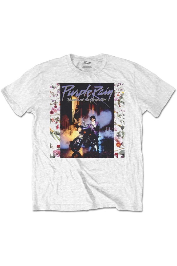 Prince Unisex T-Shirt Purple Rain Album (Small)