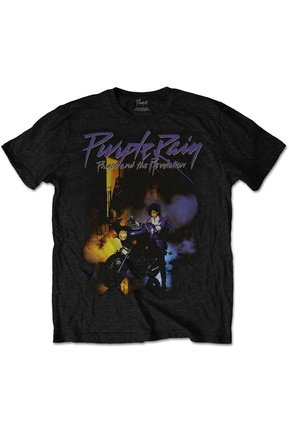 Prince Unisex T-Shirt Purple Rain (Plus Sizes) (XXXX-Large)