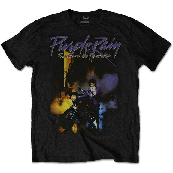 Prince Unisex T-Shirt Purple Rain (Plus Sizes) (XXXX-Large)