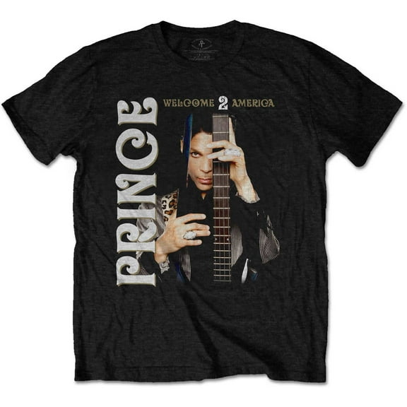 Prince Unisex T-Shirt Welcome 2 America (X-Large)