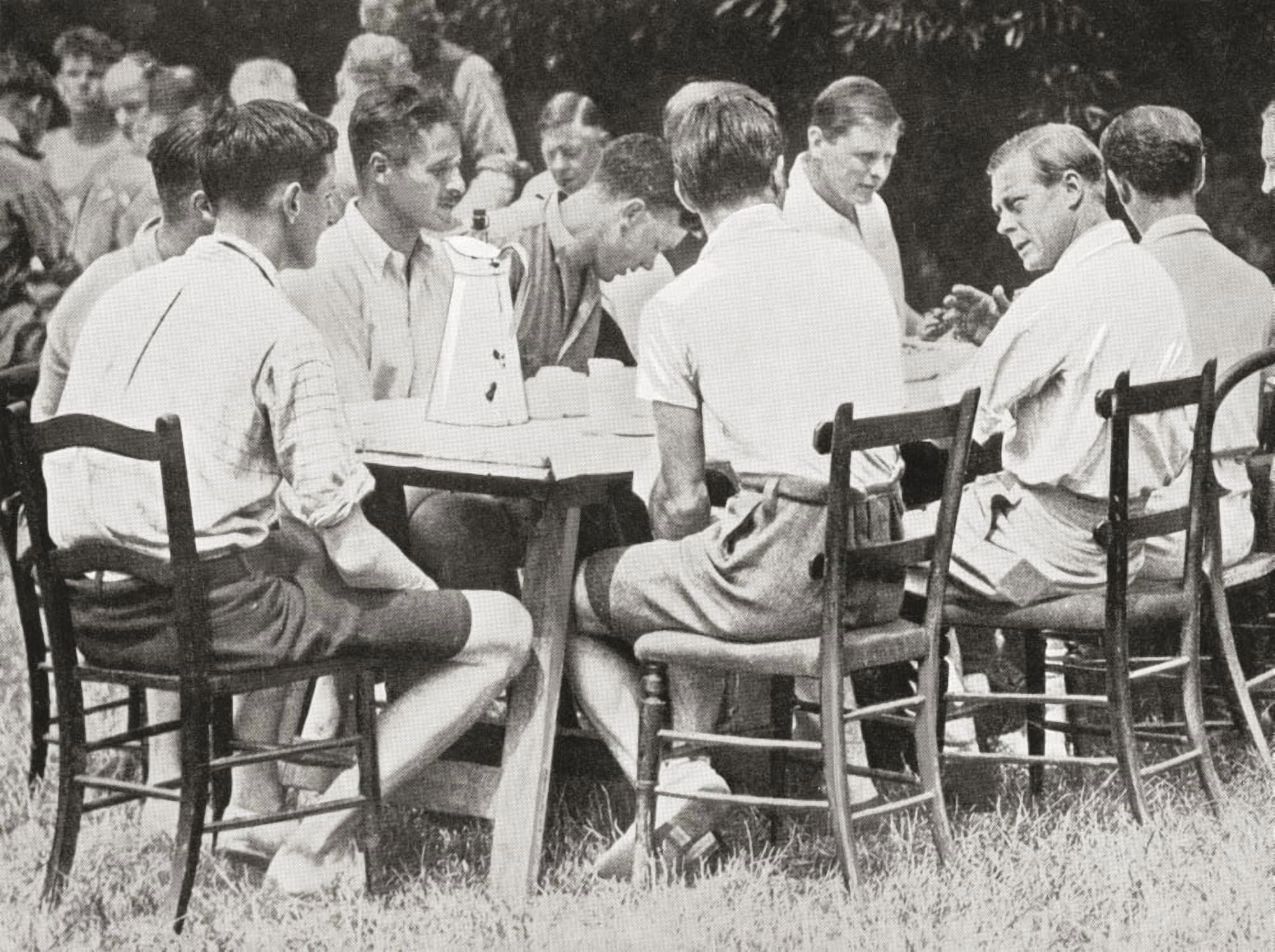 The Prince Of Wales Later King Edward Viii At An Unemployed Camp Near Sutton Courtney Berkshire England In 1933 From Edward Viii His Life And Reign Canvas Art - Ken Welsh Design Pics (34 x 24)