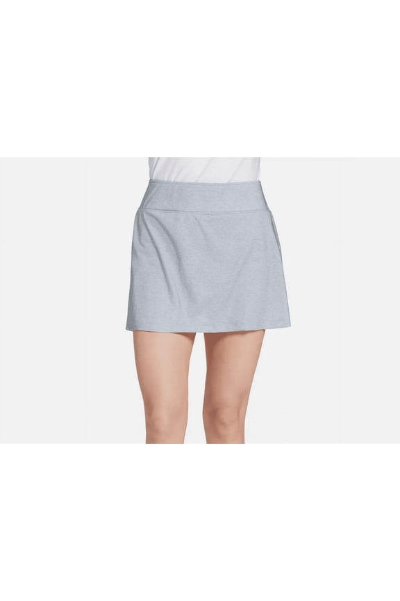 Prince Women's Match Knit Fashion Tennis Skort in Light Grey Heather (Medium) - Perfect for Performance and Style on the Court!