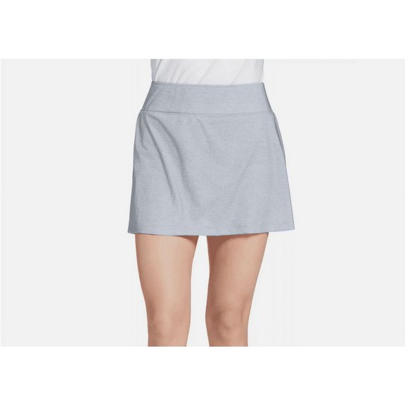 Prince Women's Match Knit Fashion Tennis Skort in Light Grey Heather (Size XL) - Perfect for Performance and Style on the Court!