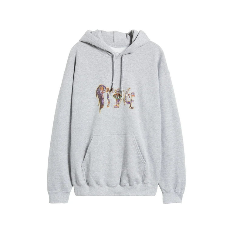 Prince Women s Officially Licensed Graphic Hoodie Sweatshirt By Merch Traffic Large Heather Grey Walmart