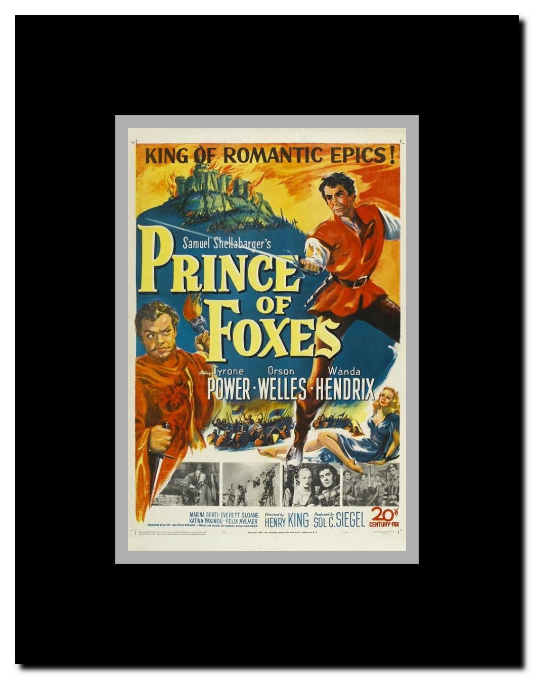 Prince of Foxes Framed Movie Poster
