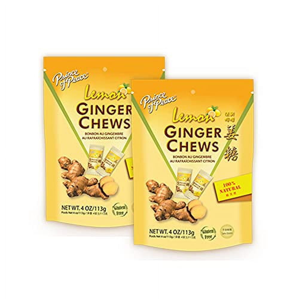 Prince Of Peace Ginger Chews With Lemon 4 Oz Candied Ginger Lemon Candy Lemon Ginger 6131