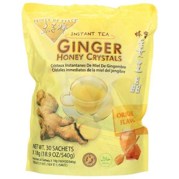 Prince of Peace Ginger Honey Crystals, 30 Ct