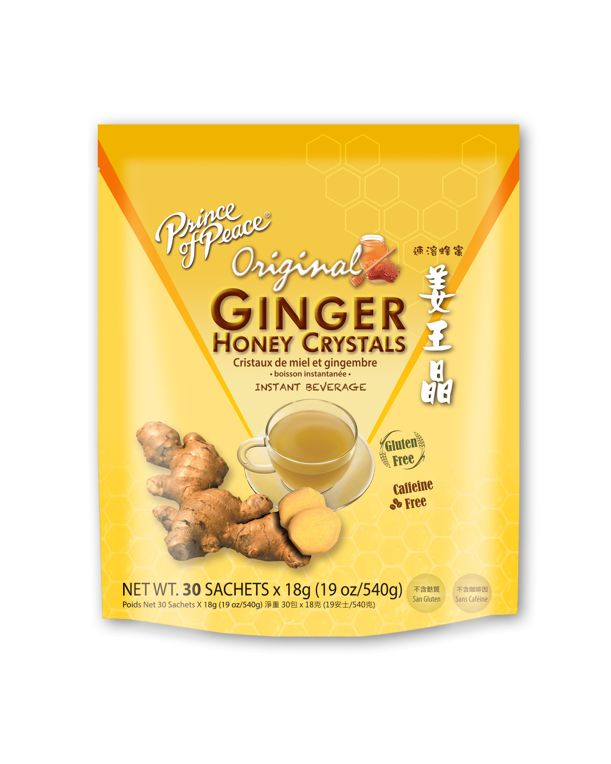 Prince of Peace Ginger Honey Crystals, 30 Ct