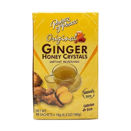 Prince of Peace Ginger Honey Crystals Original -- 10 Sachets Pack of 4