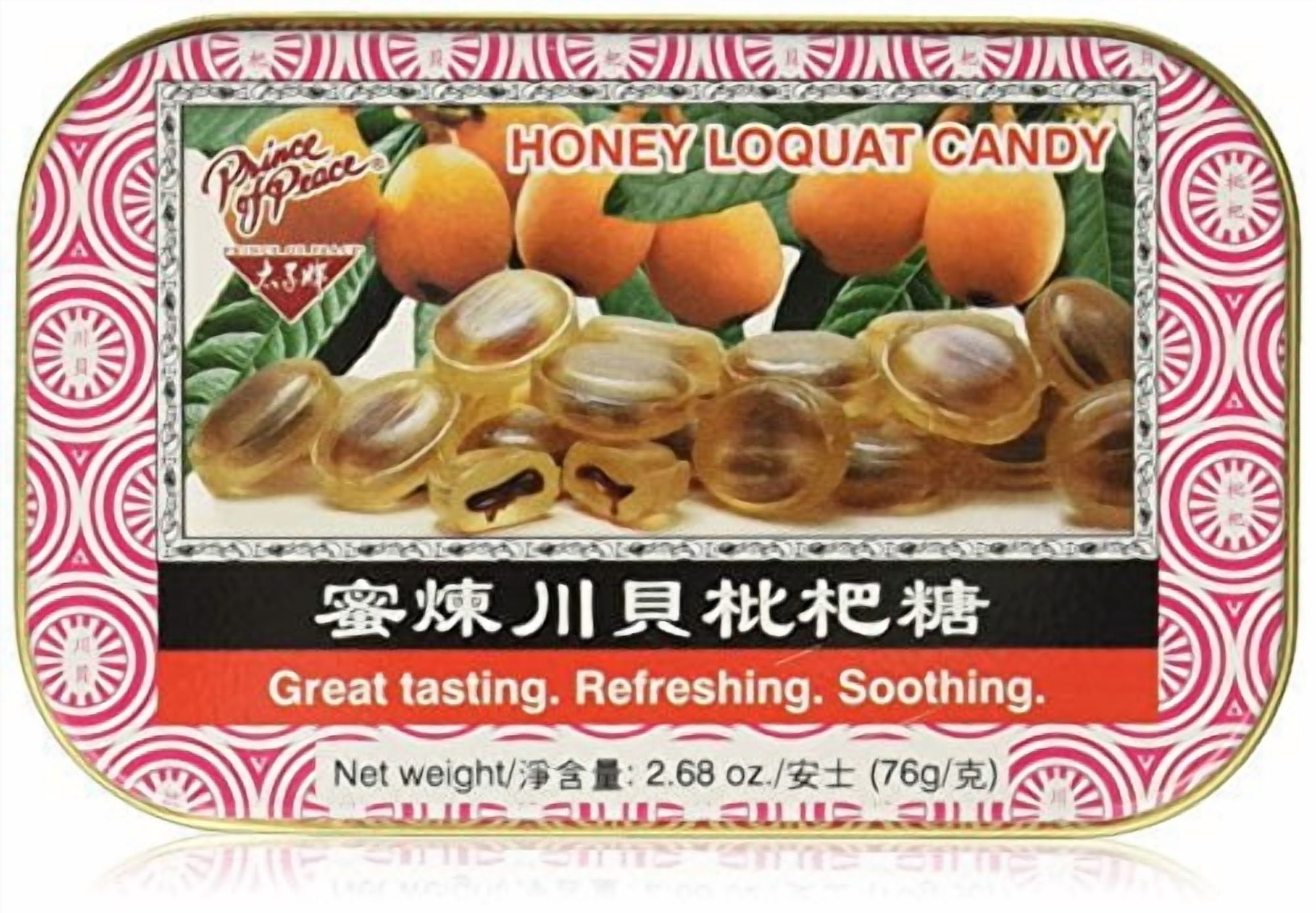 Hans Honey Loquat Candy - Counter Display - 2.68 oz - 1 Case