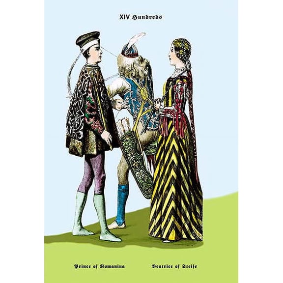 Prince of Romania and Beatrice of Steife Fine art canvas print (20" x 30")