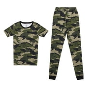 Prince of Sleep Cotton Pajamas Sets for Boys 34716-NEW-10610-10-12 (White - Dino, 4T)